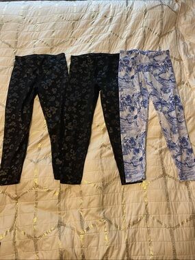 jumping beans Black Cheetah and Blue Marble Kids Leggings (3-Pack)